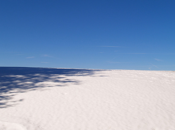 Shadow over snow